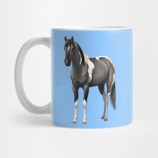 Gray Pinto Quarter Horse Grulla Paint Stallion Mug